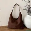 Bolso de Axila para Mujer de Gran Capacidad con Textura Mate para Otoño, Bolso de Hombro Único de Alta Gama Versátil Retro para el Trabajo y los Viajes