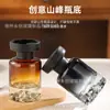 Frasco Difusor de Aroma de Vidro Personalizado 120ml, Frasco de Vidro Redondo Espessado, Frasco de Fragrância para Carro, Frasco Difusor de Rattan Sem Chama