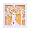 Tarjeta de Invitación de Boda Estilo Europeo para el Novio, Invitación de Boda Cortada con Láser, Tarjeta de Bendición para el Día de San Valentín, Stock Listo Transfronterizo