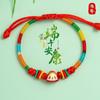 Pulseras de Cuerda de Colores del Festival del Bote del Dragón, Pulseras Tejidas Artesanales de Estilo Étnico para Adultos, Niños y Bebés, Pulseras Pequeñas de Saquito de Zongzi al por Mayor