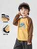 Camiseta de Manga Larga de Algodón Puro Estilo Europeo para Niños Otoño 2026 Nueva Ropa Infantil para Niños Mayores y Niños Pequeños Top Moderno para Niños