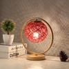 Luminária de mesa de casamento Lanterna Vermelha dote novo quarto de casamento simples moderno quarto de dormir cabeceira plug-in luz noturna ajustável