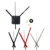 Movimiento de Reloj de Pared Silencioso Movimiento de Cronómetro de Segundero Barrido Movimiento de Reloj de Eje Largo DIY Puntero Metálico Simple