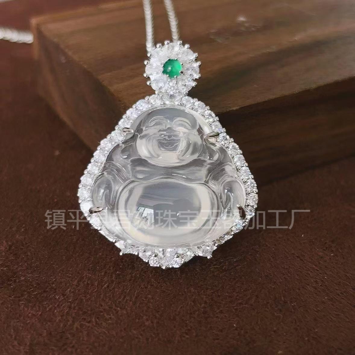 玉髓佛公吊坠