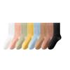 Meias de Cor Sólida para Mulheres na Primavera e Verão Cano Longo Absorventes de Suor e Desodorantes Meias Finas de Verão para Esportes, Corrida, Badminton Zhuji