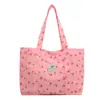 Nova Bolsa Tote Primavera 2026, Design Fresco e Estiloso de Cerejas, Simples e Elegante, Bolsa de Ombro de Grande Capacidade para Mulheres, para o Dia a Dia