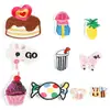 Bordado de computadora logo caricatura pastel bebida fruta zapatos y sombreros bolsa accesorios para bolsos accesorios de ropa parche insignia tela bordada pegatinas