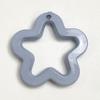 Accesorios de pegamento crema DIY al por mayor flor de ciruelo hueca estrella de cinco puntas orificio para colgar Cuentas colgante aretes con cuentas accesorios de joyería