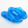 Novas Chinelos de Massagem de Verão para Casa Interior Antiderrapantes com Parte Superior Transparente de PVC YM-9333