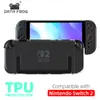 Adecuado para Nintendo Switch2 Consola de Juegos Estuche Protector Dividido Ns2 Todo Incluido Anti-Caídas Transparente TPU Suave Estuche Protector