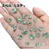Decoraciones de Uñas de Lujo con Forma de Oliva con Deslumbrantes Diamantes K9, Sin Base, Diamantes Apilados Hechos a Mano, Uñas de Caramelo de Roca de Colores