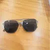Nuevas Gafas de Sol Cuadradas con Protección UV, Modernas Retro de Colores Gelatina Lentes Oceánicas, Gafas de Sol Aviador con Doble Puente y Remaches