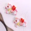 Adornos de Resina de Caballo del Zodiaco de Año Nuevo Accesorios para el Cabello DIY Pinzas para el Cabello Pegatinas para Fundas de Teléfono Accesorios de Colgante para Llavero