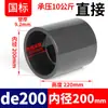 Conector Directo de UPVC Rongsheng Accesorios Químicos de Plástico para Tuberías Inserto Interno de PVC Accesorios Rectos Estándar Nacional 20 32 50 110