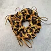 Goma para el pelo con lazo y estampado de leopardo retro para mujer, estilo coreano, ligera y esponjosa, versátil para el uso diario, liga para el pelo, accesorio para el pelo