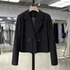 Novo Blazer Curto de Alto Padrão para Outono 2026 para Mulheres, Jaqueta Casual Versátil de Caimento Solto na Moda
