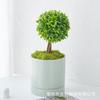 Vaso de cerâmica de luxo leve para casa pastoral, planta verde, bonsai, suculenta, desktop, diâmetro grande, com prato, perfurado, atacado