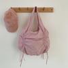 2025 Bolsa Plegable de Nicho Ligera de Gran Capacidad de Nylon para Mujer con Cordón Distintiva Street Casual Bolso de Hombro Grande