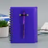 Cuaderno de Espiral Bloc de Notas Simple Notas Adhesivas Estudiante con Bolígrafo Cuaderno Portátil Cuaderno de Hojas Sueltas