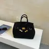Bolsa Birkin Patchwork de Camurça Vintage 2026, Bolsa de Mão com Acabamento Fosco Premium, Bolsa de Ombro e Transversal de Grande Capacidade para o Dia a Dia para Mulheres