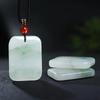 Colgante de Jade Tianshan, Amuleto de Paz de Jade de Seda Dorada Natural de Xinjiang, Colgante de Jade en Forma de Pan al por Mayor