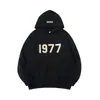 Moletom com Capuz de Lã Ess Fog Cross-Border para Homens e Mulheres, Jaqueta Hoodie de Veludo Solta para Casal