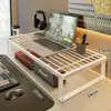 Soporte para monitor de computadora, soporte de enfriamiento para laptop, base para pantalla de escritorio, organizador de escritorio