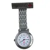 Relógio de Crachá de Enfermeira Horizontal com Mostrador Inglês de Aço Inoxidável, Mostrador Criativo de Moda, Ponteiros Luminosos, Relógio de Quartzo Atacado