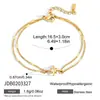 Collar de Perlas Jieding Lujo Ligero Accesorios de Nicho Cadena para Clavícula de Acero de Titanio para Mujer No se Desvanece Joyería Transfronteriza Acero Inoxidable