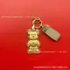 Nuevo colgante de oso violento de oro puro 999, mismo estilo que en las tiendas de oro, accesorio para bolso, venta al por mayor de oro Shuibei, regalo para amigos