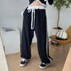 Ropa de mujer de Corea del Sur Dongdaemun otoño encaje de alta calidad pantalones de chándal de dos líneas moda pantalones casuales