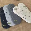 Calcetines de Malla para Mujer con Lazo, Calcetines de Algodón, Transpirables, Estilo Delgado de Verano, Bajos, Boca Baja, Calcetines Cortos, Antideslizantes, Calcetines con Talón Antideslizante para Mujer