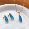 Colar Novo Estilo para Mulheres, Nicho de Luxo Leve, Gota d'Água, Não Desbota, Corrente Longa para Clavícula, Corrente de Suéter Outono e Inverno, Corrente de Pescoço, Clavícula