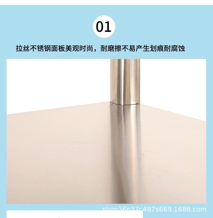 锈钢工作台厨房操作台不锈钢桌子商用打包饭店切菜打荷