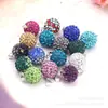 Accesorios para joyería DIY bola de arcilla 14mm colgante de diamante de arcilla cuentas espaciadoras de arcilla 100