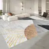 Tapete Antiderrapante para Sala de Estar Estilo Cream Luxo Leve High-End para Janela de Canto, Tapete Lavável para Quarto ao Lado da Cama, Mesa de Centro