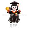Fiesta de Ceremonia de Graduación Inglés Español Globo Decorativo Sombrero de Doctor Certificado Búho de Graduación Globo de Aluminio