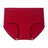 Calcinha Feminina Antibacteriana 10A com Cavas Estendidas Algodão Vermelho Âncora Calcinha de Algodão Jacquard Calcinha Feminina