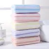 Conjunto de Toalha e Toalha de Banho para Presente, Conjunto de Toalhas Listradas de Lã de Coral Mãe-Filha, Atacado de Toalhas de Banho para Praia, Lã de Coral Espessa