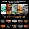 Furador de azulejos para concreto, quatro gumes, overlord, vidro cerâmico, broca triangular cruzada especial, aço de tungstênio, impacto de 6 mm