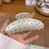 Pinza de Tiburón de Alta Gama Estilo Japonés, Pasador Grande para Mujer, Accesorio para el Cabello para la Parte Trasera de la Cabeza, Pinza Versátil de Color Helado