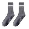 Calcetines de Yoga, Calcetines Deportivos, Calcetines de Pilates, Calcetines de Piso de Tubo Medio para Barras Paralelas de Mujer, Calcetines Antideslizantes, Calcetines para Correr, Negros y Blancos para Mujer