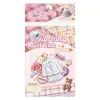 Libro de Pegatinas Troqueladas en Papel Cobre, Atlas de Texturas, Pegatinas de Tejido y Bordado, Materiales para Journaling, Disponible para Dropshipping