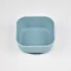 Tazón Cuadrado de Silicona para Niños Bebé Autoalimentación Aprendiendo a Comer Tazón para Comida de Bebé Silicona de Grado Alimenticio Tazón con Ventosa Vajilla