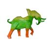 Escultura Geométrica de Animales de Acero Inoxidable Varios Adornos de Pie para Césped de Parque Elefante Metálico Panda Escultura de Paisaje