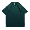 250G Manga Curta Pesada Masculina e Feminina Algodão Solto plus size oversize Hip Hop Europeu e Americano Verão Top Americano Novo