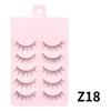 Dingsen Pestañas Postizas Mayoreo Suministro Estable 5 Pares de Pestañas Maquillaje Natural Maquillaje Diario Pestañas Cos