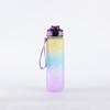 Amazon Copa Espacial Transfronteriza 1000ml Botella de Agua de Plástico Degradado Taza Deportiva para Exteriores con Correa para Llevar