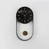 Reloj de Péndulo Ovalado Moderno y de Moda, Reloj de Metal Sencillo, Reloj de Pared para Sala de Estar, Reloj Electrónico, Reloj de Balanceo de Lujo para el Hogar