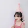 Faixa de Cabeça Doce de Aniversário para Meninas Coroa de Princesa para Bebê Acessórios de Cabelo Véu Super Fada Menina Pérola Borla Renda Grampo de Cabelo